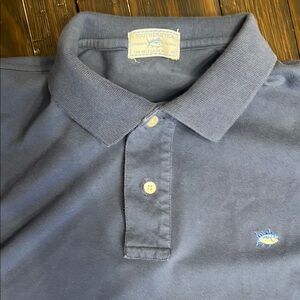 Southern Tide Blue Polo Shirt with Embroidered Logo
